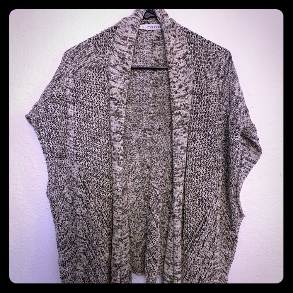 *2/$20* Maurices Sleeveless Drape Cardigan